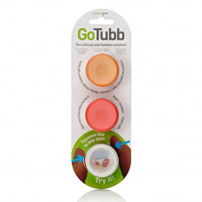 Набор контейнеров Humangear GoTubb 3-Pack Small Clear/Orange/Red