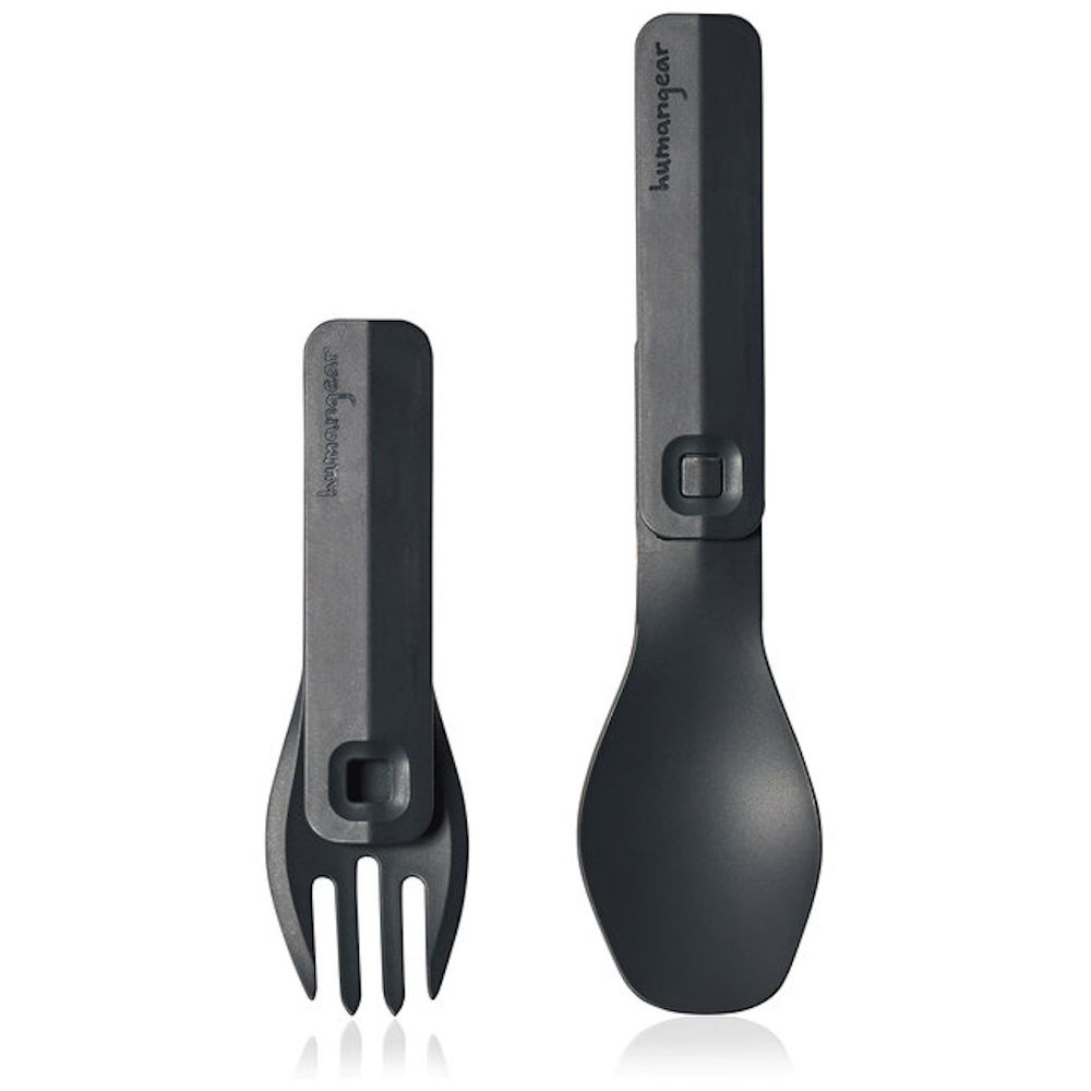 Фото Набір приборів для їжі Humangear GoBites Click gray