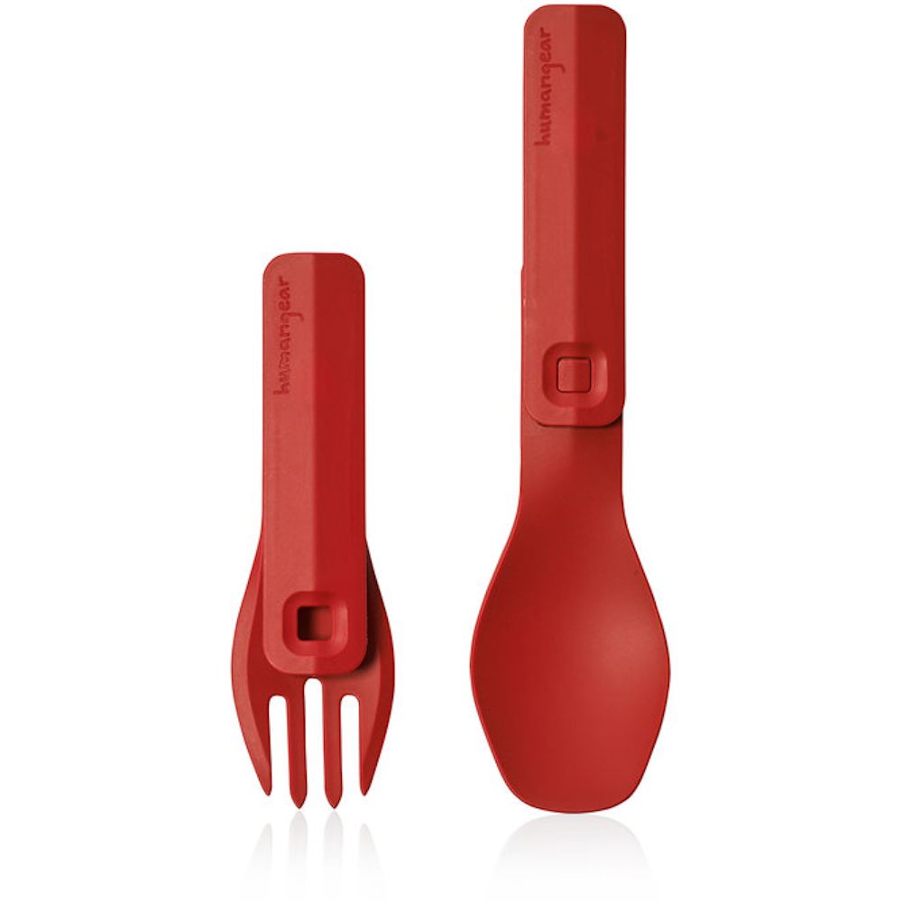 Фото Набір приборів для їжі Humangear GoBites Click Red