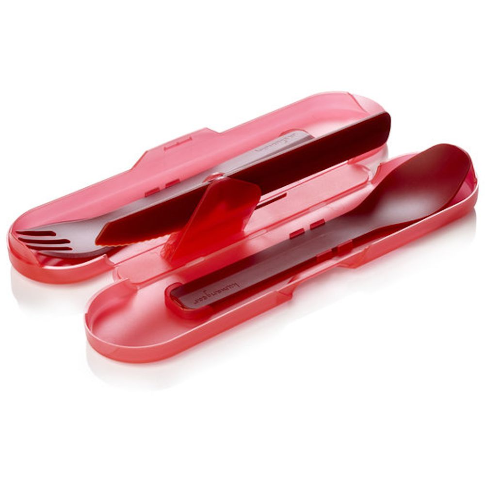 Фото Набір приборів для їжі Humangear GoBites Trio Red
