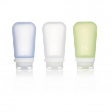 Набор силиконовых бутылочек Humangear GoToob+ 3-Pack Large Clear/Green/Blue