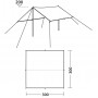 Тент Easy Camp Tarp 3 x 3 m Granite Grey фото 2