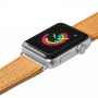 Ремінець LAUT Milano з італійської натуральної шкіри для Apple Watch 1-5 розмір 42/44 мм, охра (LAUT_AWL_ML_BR) фото 1