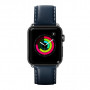 Ремінець LAUT Oxford з преміальної Nappa шкіри для Apple Watch 1-5 розмір 42/44 мм, індиго (LAUT_AWL_OX_BL) фото 0