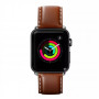 Ремешок LAUT Oxford из премиальной Nappa кожи для Apple Watch 1-5 размер 42/44 мм, тобакко (LAUT_AWL_OX_BR) фото 0