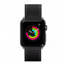 Ремінець LAUT Safari з натуральної шкіри рослинного дублення для Apple Watch 1-5 розмір 42/44 мм, чорний (LAUT_AWL_SA_BK) фото 0