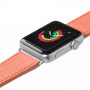 Ремінець LAUT Milano з італійської натуральної шкіри для Apple Watch 1-5 розмір 38/40 мм, кораловий (LAUT_AWS_ML_P) фото 1