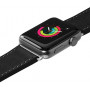Ремінець LAUT Safari з натуральної шкіри рослинного дублення для Apple Watch 1-5 розмір 38/40 мм, чорний (LAUT_AWS_SA_BK) фото 1