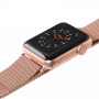 Ремінець LAUT Steel Loop з сталевого міланського плетіння для Apple Watch 1-5 розмір 38/40 мм, рожево-золотий (LAUT_AWS_ST_RG) фото 1