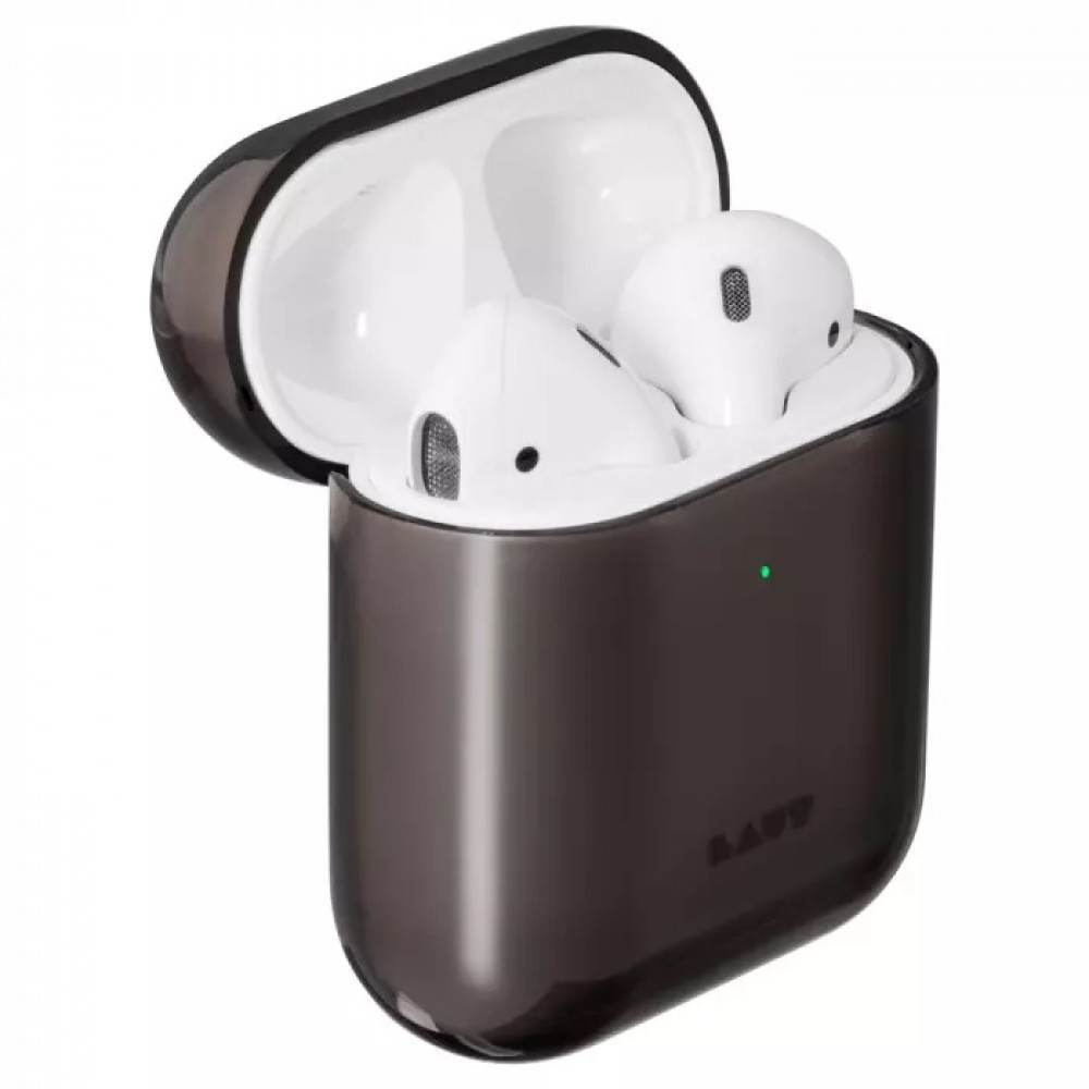 Фото Чохол LAUT CRYSTAL-X для AirPods з твердого ультра легкого прозорого високоякісного полікарбонату, прозоро чорний (L_AP_CX_UB)
