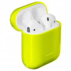 Чехол LAUT CRYSTAL-X для AirPods из твердого ультра легкого прозрачного высококачественного поликарбоната, кислотно-желтый (L_AP_CX_Y)