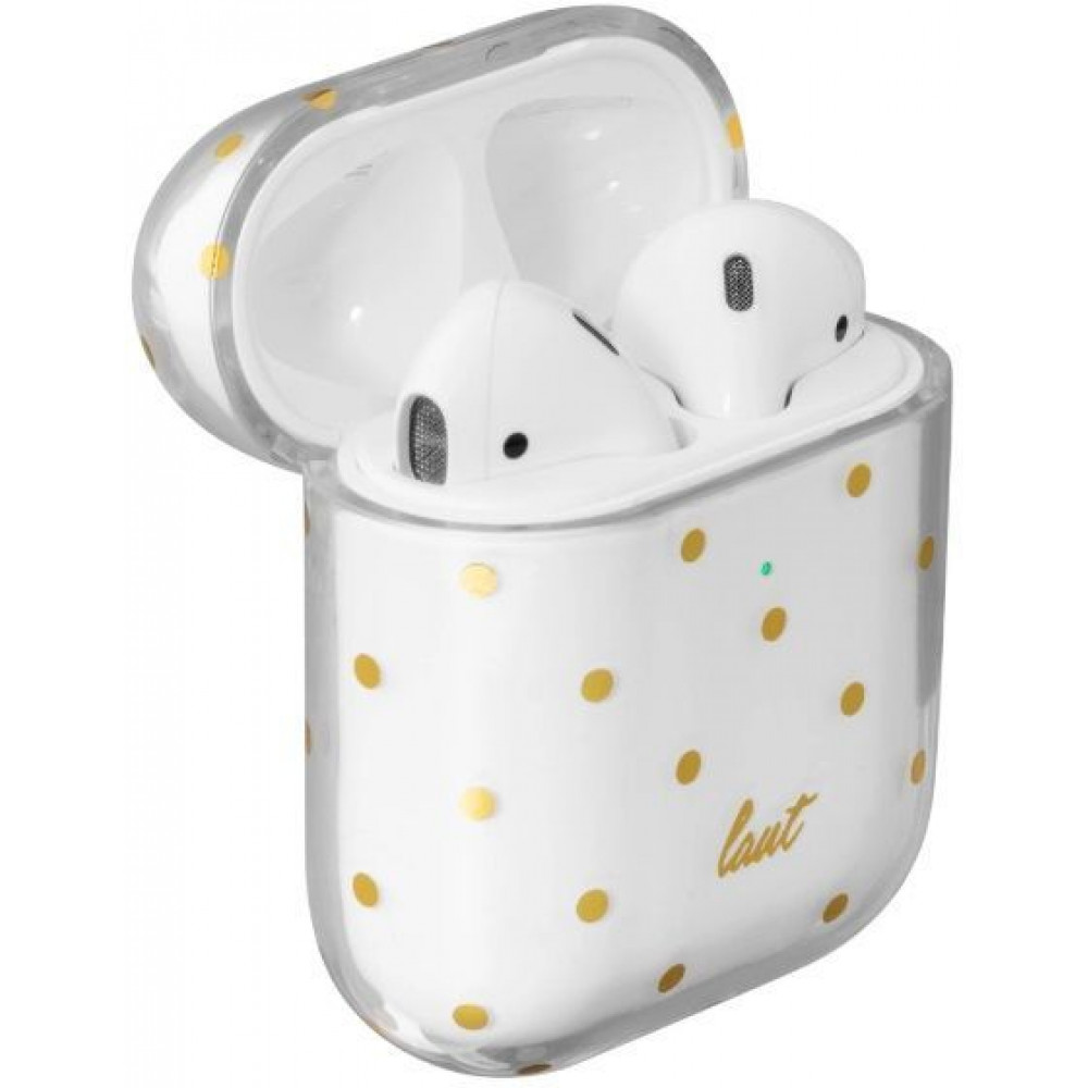 Фото Чохол LAUT Dotty для AirPods з твердого високоякісного полікарбонату, прозорий (L_AP_DO_C)