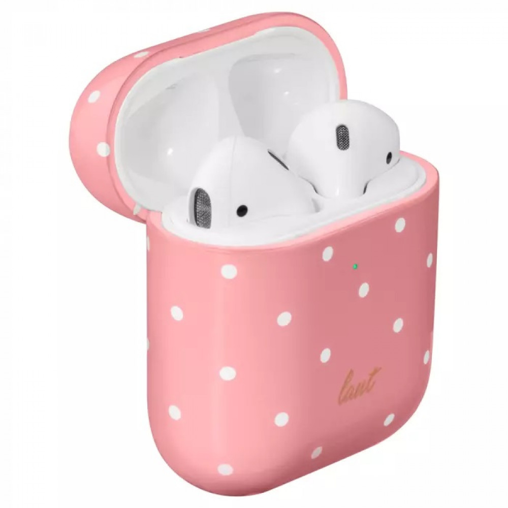 Фото Чохол LAUT Dotty для AirPods з твердого високоякісного полікарбонату, рожевий (L_AP_DO_P)