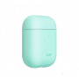Чохол LAUT HUEX Pastels для AirPods з твердого полікарбонату з м'яким гумовим покриттям, м'ятний (L_AP_HXP_MT) фото 4