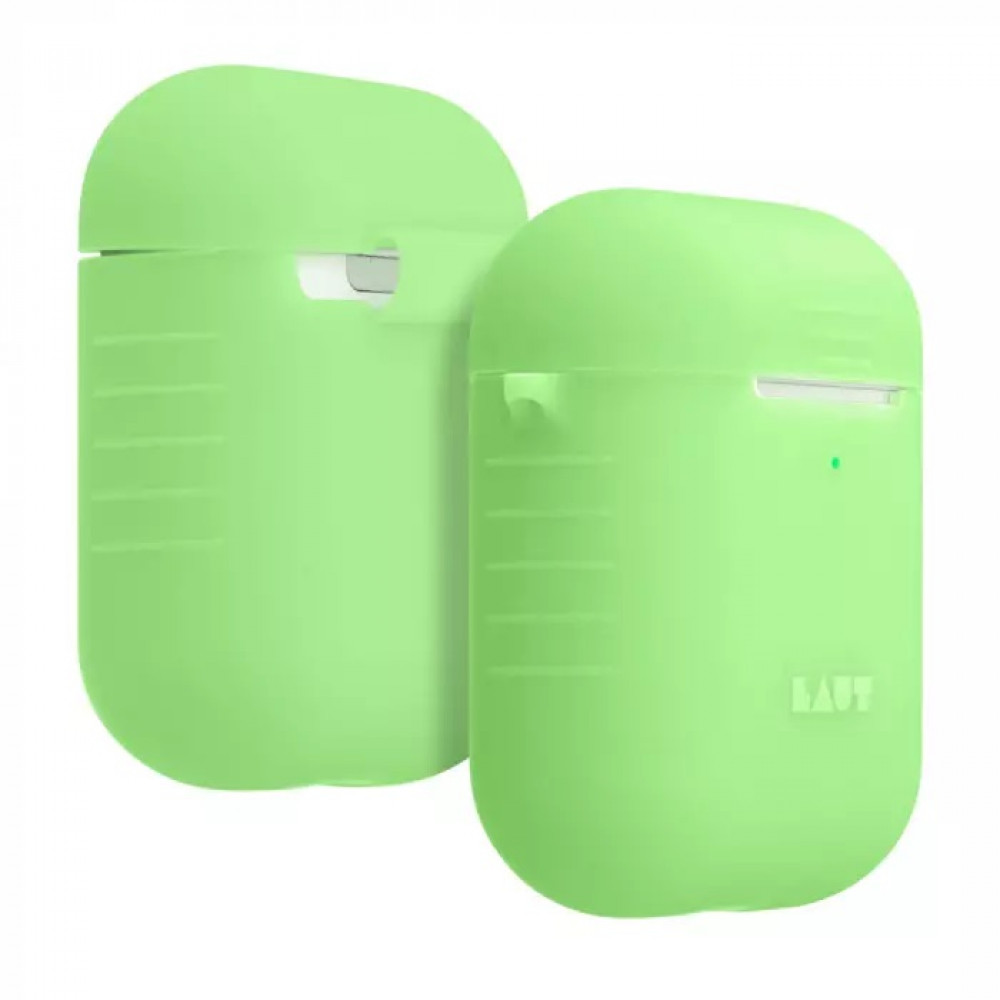 Фото Чохол LAUT Pod Neon для AirPods з високоякісного силікону, кислотно-жовтий (L_AP_PN_Y)