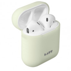 Чехол LAUT Pod для AirPods из высококачественной силиконовой резины с защитным слоем от царапин и потертостей, светящийся в темноте (LAUT_AP_POD_GL)