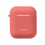 Чохол LAUT Pod для AirPods з високоякісної силіконової гуми з захисним шаром від подряпин і потертостей, кораловий (LAUT_AP_POD_P) фото 1