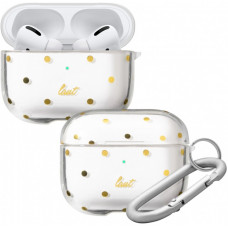 Чехол LAUT Dotty для AirPods Pro, твердый поликарбонат, прозрачный с золотыми точками (L_APP_DO_C)