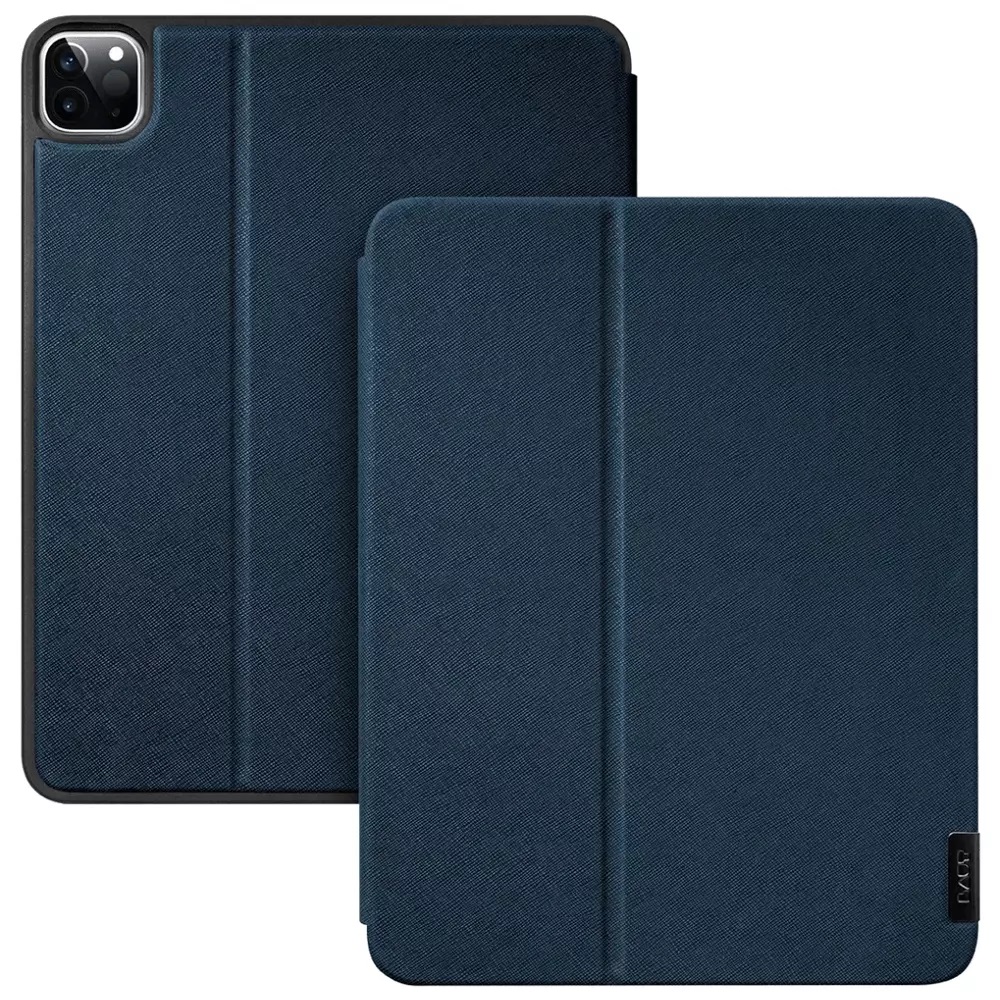 Фото Чохол-книжка LAUT Prestige Folio для iPad Pro 11 (2020/2018) і Apple Pencil з преміальної PU шкіри, індиго (L_IPP20S_PR_BL)