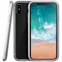 Чохол-накладка LAUT EXO-FRAME для iPhone X з прозорою TPU накладкою і алюмінієвим бампером, срібний (LAUT_IP8_EXI_SL) фото 0