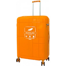 Чемодан на 4-х колесах Echolac Monogram (L) 95 л Electric Orange (ECPW003-401-70)