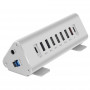 Хаб Macally для USB-A 3.0 порту на 2 USB-C 3.1 порту / 3 порту USB-А 3.0 / 4 порту USB-А 2.0 (всього 9 портів), алюміній (TRIHUB9-EU) фото 0