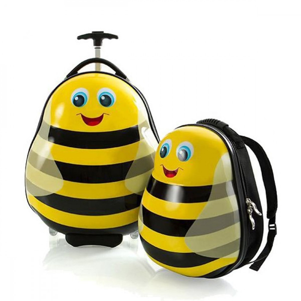 Фото Набор Чемодан на 2-х колесах + Рюкзак Heys Travel Tots 13,8 л Bumble Bee (HE13030-3086-00)
