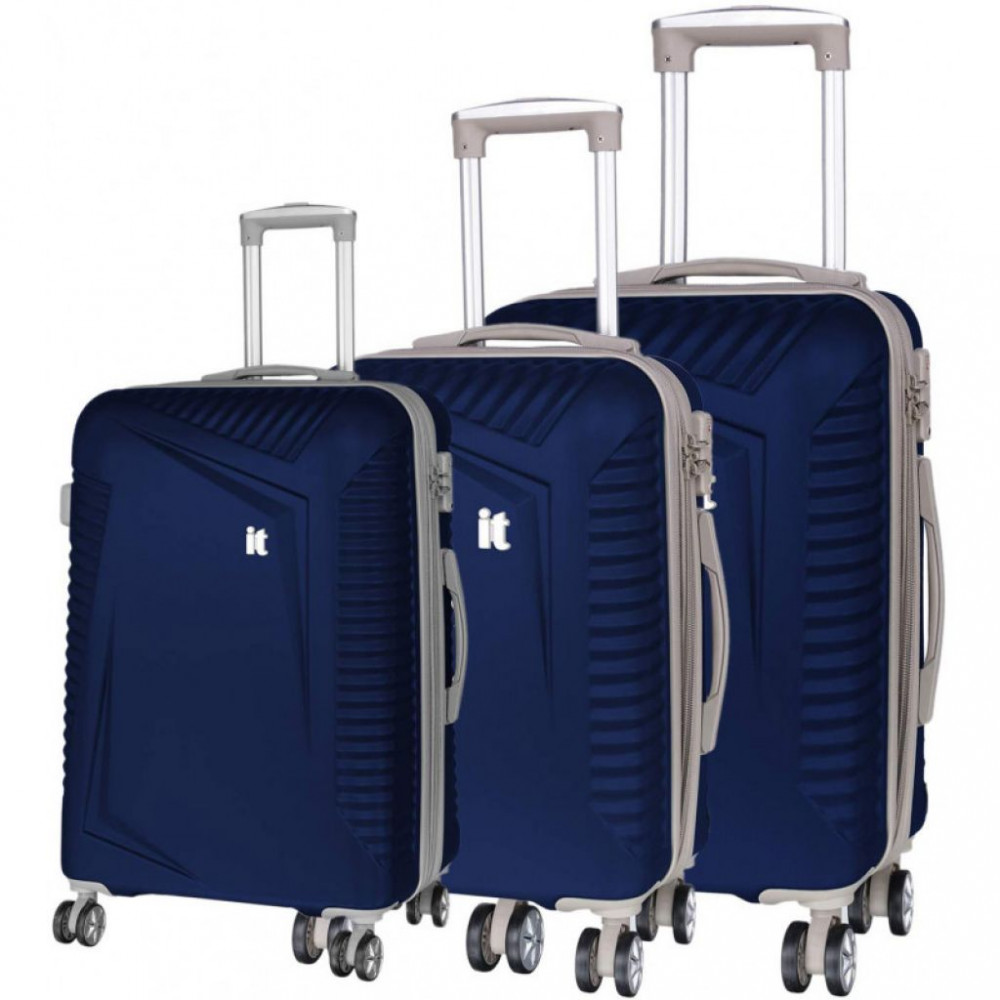 Фото Набор чемоданов на 4-х колесах IT Luggage Outlook Dress Blues (IT16-2325-08-3N-S754)