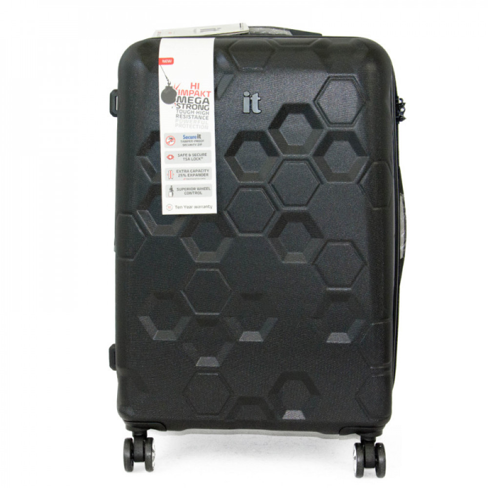 Фото Чемодан на 4-х колесах IT Luggage Hexa 84 л Black (IT16-2387-08-M-S001)