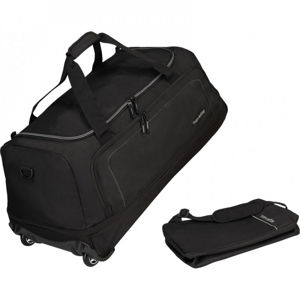 Фото Дорожная сумка на 2-х колесах складная Travelite Basics 105 л Black (TL096279-01)