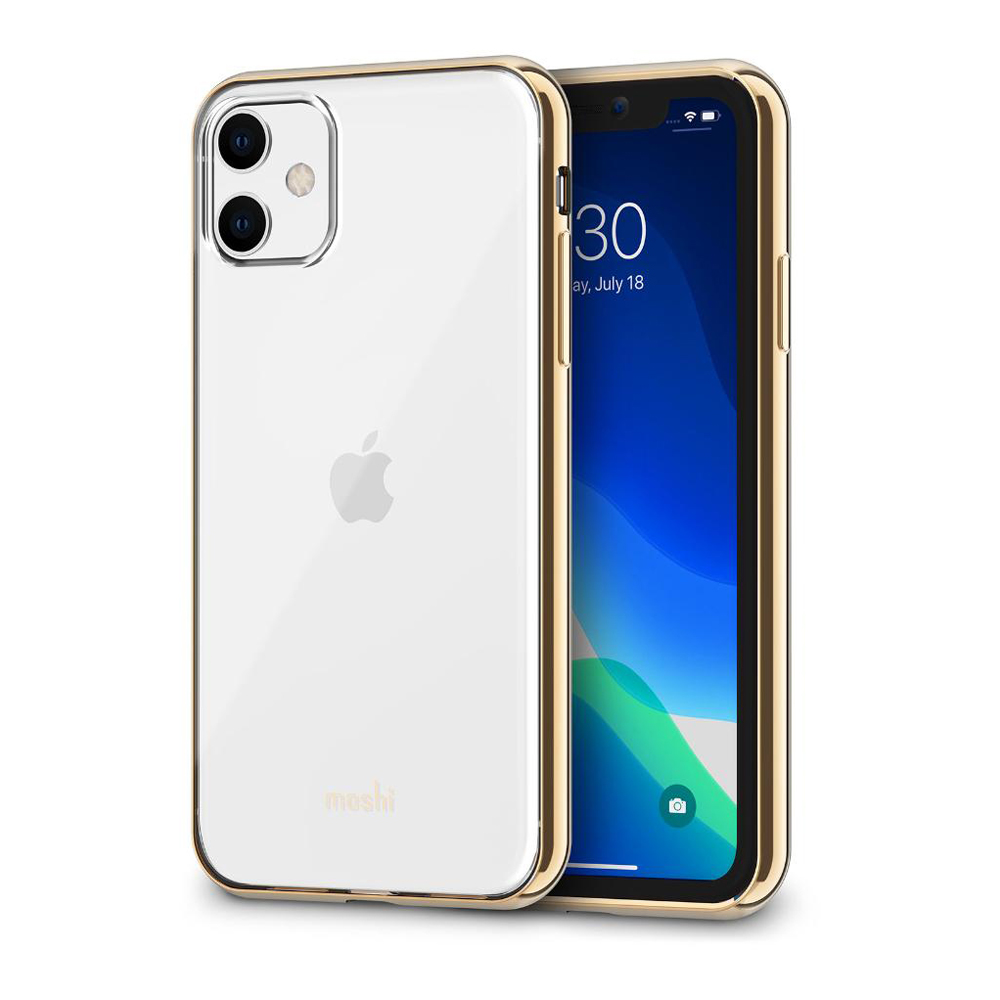 Фото Чохол-накладка Moshi Vitros Slim Clear Case Champagne Gold for iPhone 11 (99MO103304)