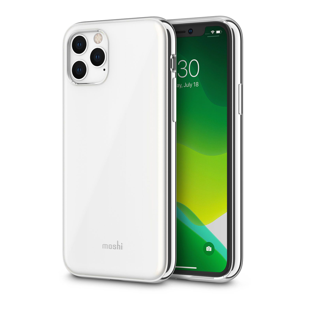 Фото Чохол-накладка Moshi iGlaze Slim Hardshell Case Pearl White for iPhone 11 Pro Max (99MO113105)