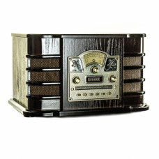 Ретро проигрыватель Daklin Даллас шоколадный орех (RP-131)