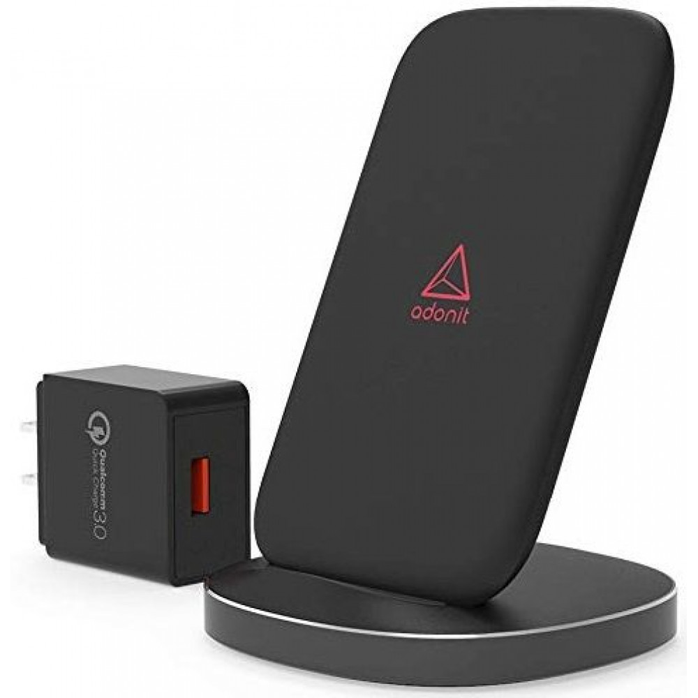 Фото Бездротовий зарядний пристрій Adonit Wireless Fast Charging Stand Black (3130-17-07-C)
