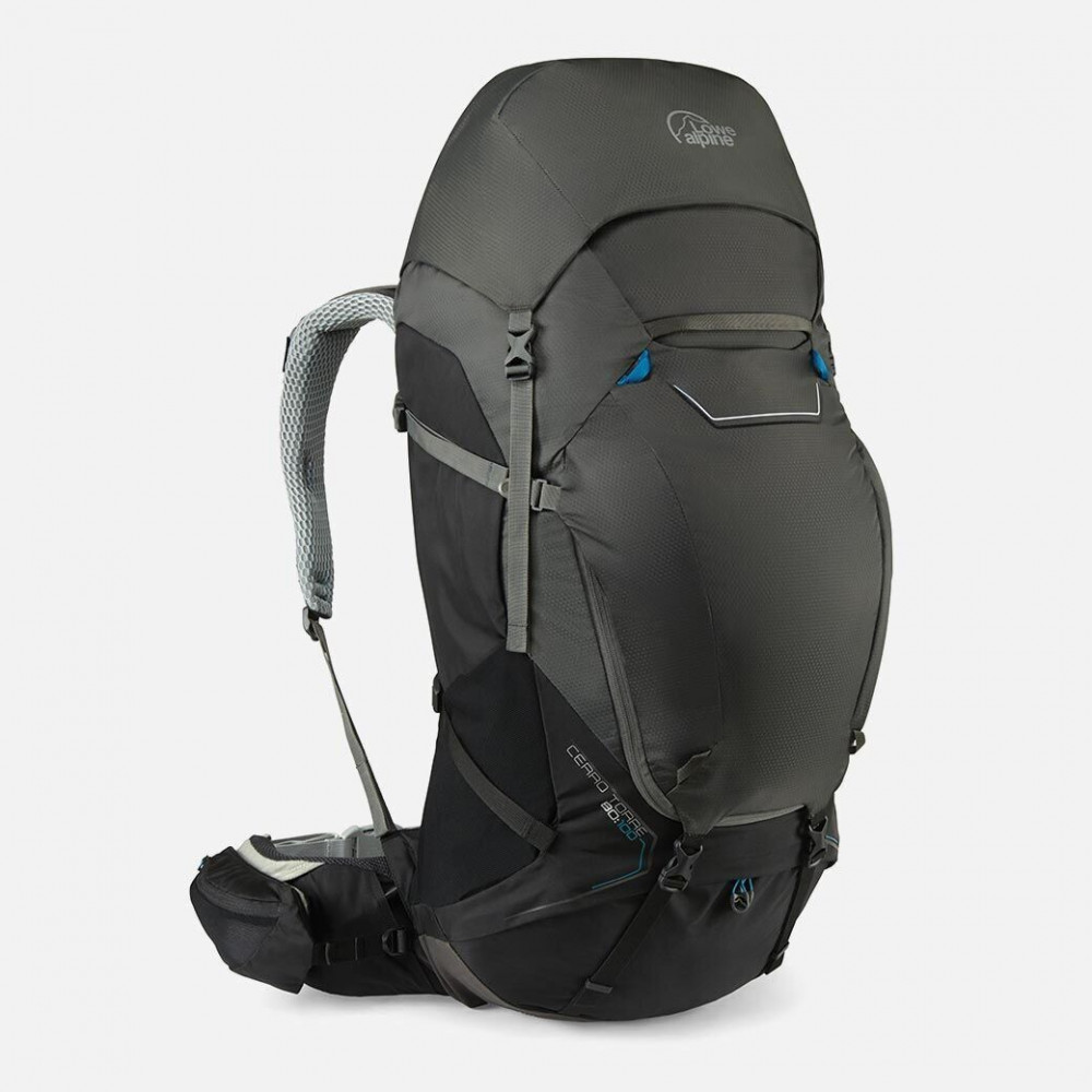 Фото Рюкзак Lowe Alpine Cerro Torre 80:100 Black/Greyhound, M/L (LA FBQ-02-BL-80)