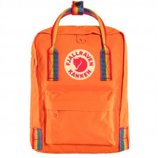 Рюкзак Fjallraven Kanken Rainbow Mini Burnt Orange/Rainbow Pattern (23621.212-907)