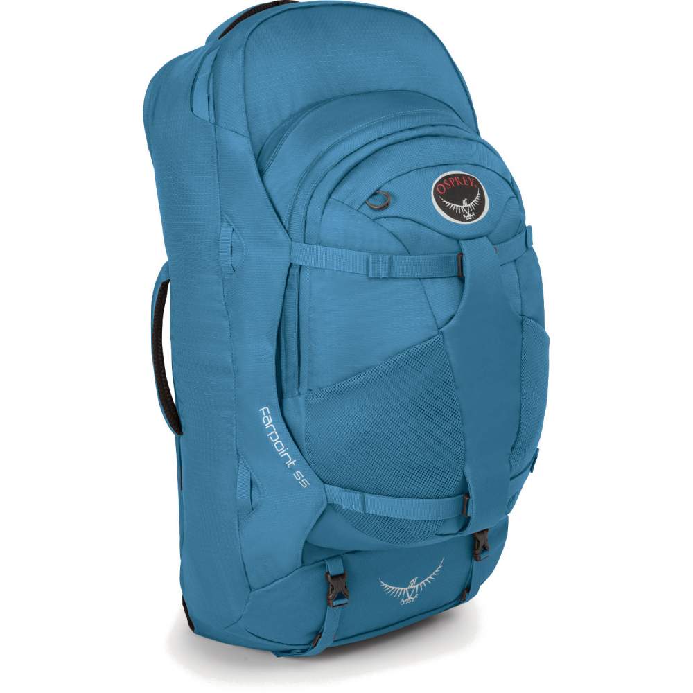 Фото Рюкзак Osprey Farpoint 55 Caribbean Blue S/M синий