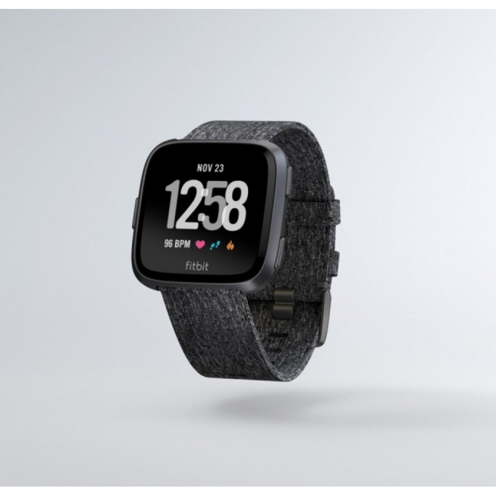 Фото Розумний годинник FitBit FB505BKGY Versa, Special Edition Charcoal Woven