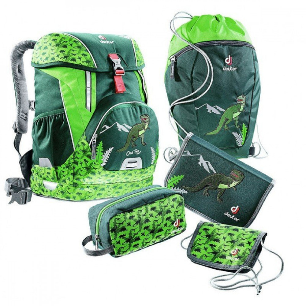 Фото Школьный набор Deuter OneTwoSet - Hopper цвет 2018 forest dinio