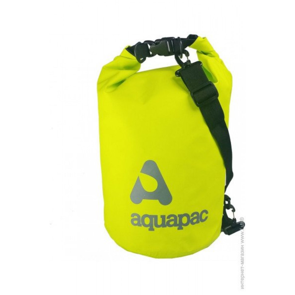 Фото Гермомешок Aquapac с наплечным ремнем Trailproof Drybag 15L (acid green) w/strap зеленый