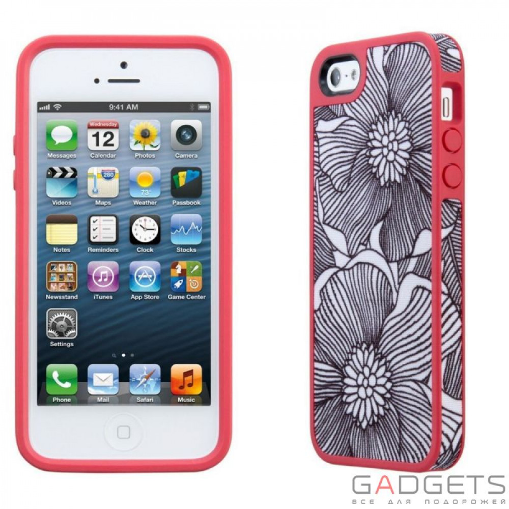 Фото Чохол Speck iPhone 5 FabShell FreshBloom Coral PinkBlack (SP-SPK-A1596)