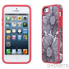 Чeхол Speck iPhone 5 FabShell FreshBloom Coral Pink/Black (SP-SPK-A1596)