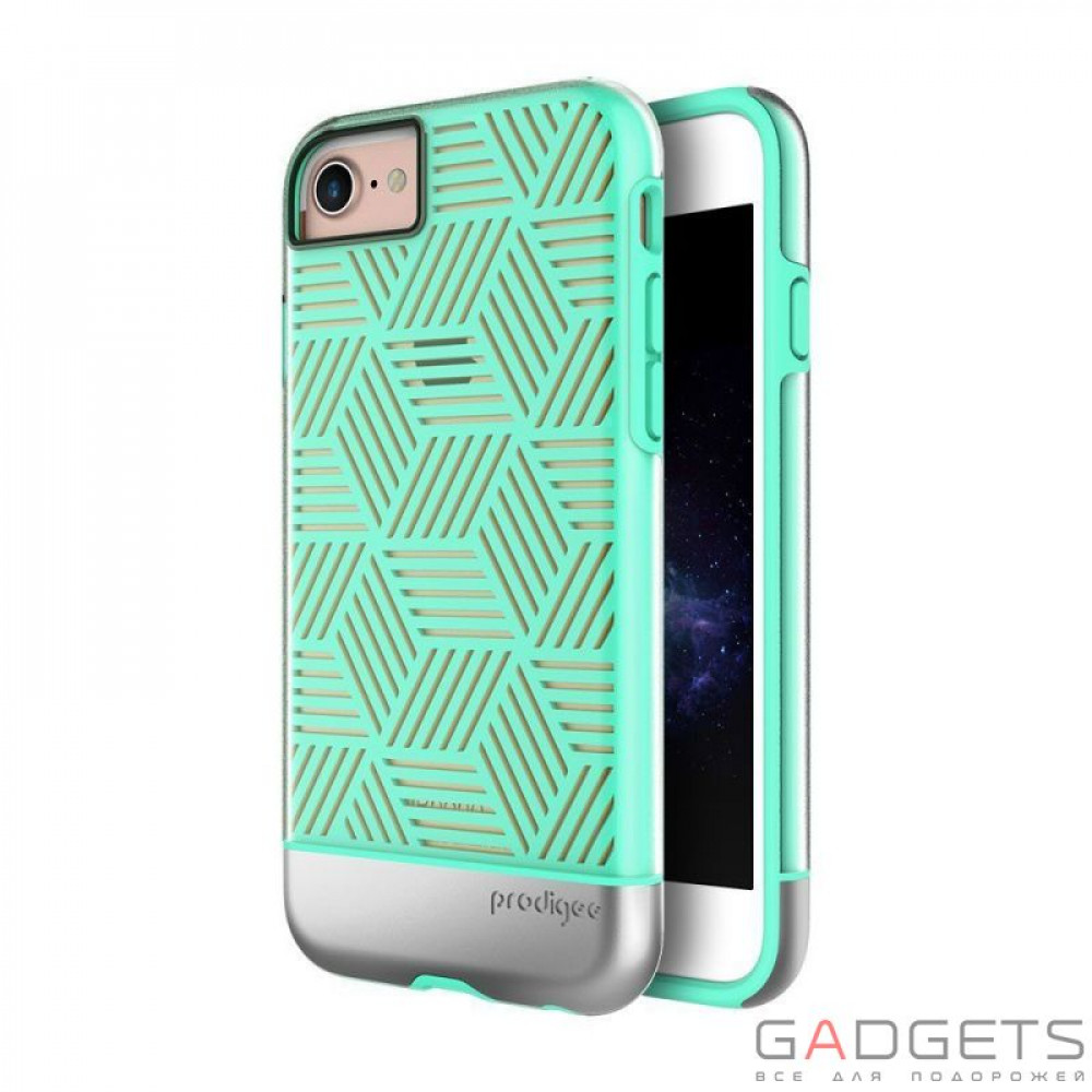 Фото Чехол Prodigee Stencil Teal/Silver для iPhone 7
