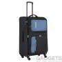 Чемодан TravelZ Triple Pocket (L) Black фото 0