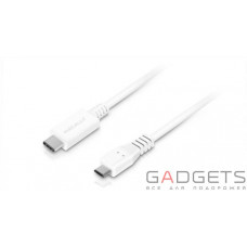 Кабель для передачи данных Macally USB-C Charge/Sync Cables белый (UC2UMB-W)