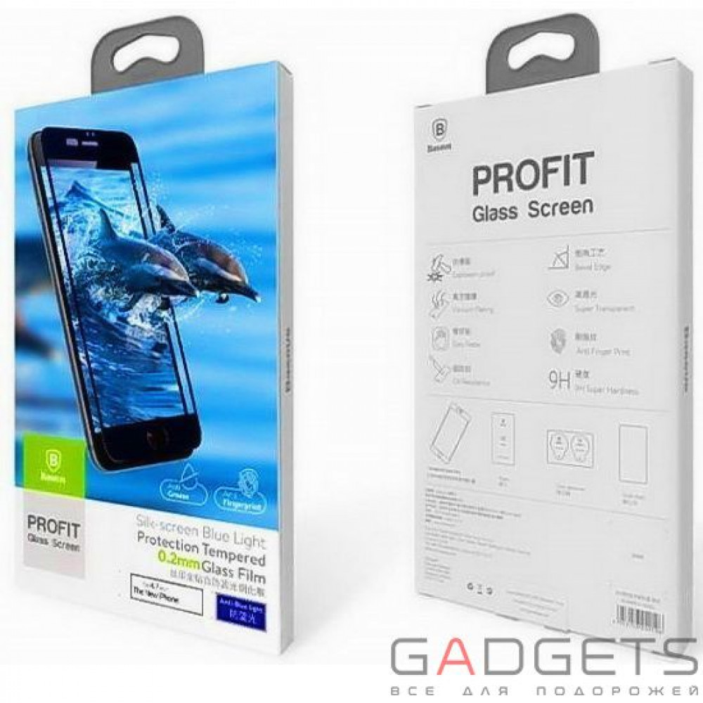 Фото Защитная пленка Baseus Silk Printing 3D Anti Soft Tempered Glass Film для iPhone 6/6S White
