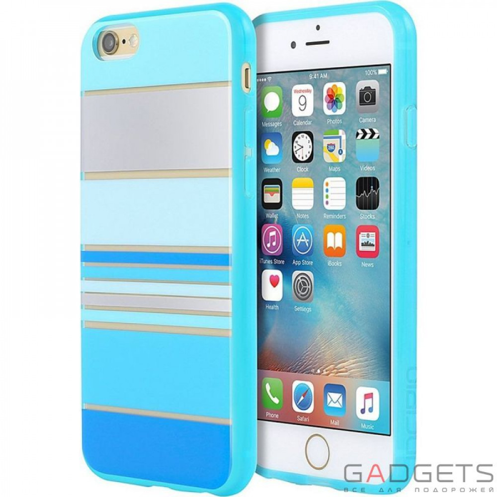 Фото Чехол Incipio Design Series for iPhone 6/6s Hensley Stripes Blue (IPH-1377-BLU-INTL)