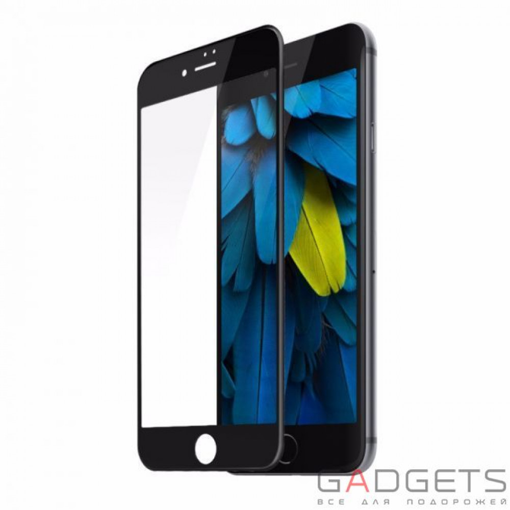 Фото Защитное стекло Baseus 0.2mm silk screen printed full-screen protector для iPhone 7 Plus Black