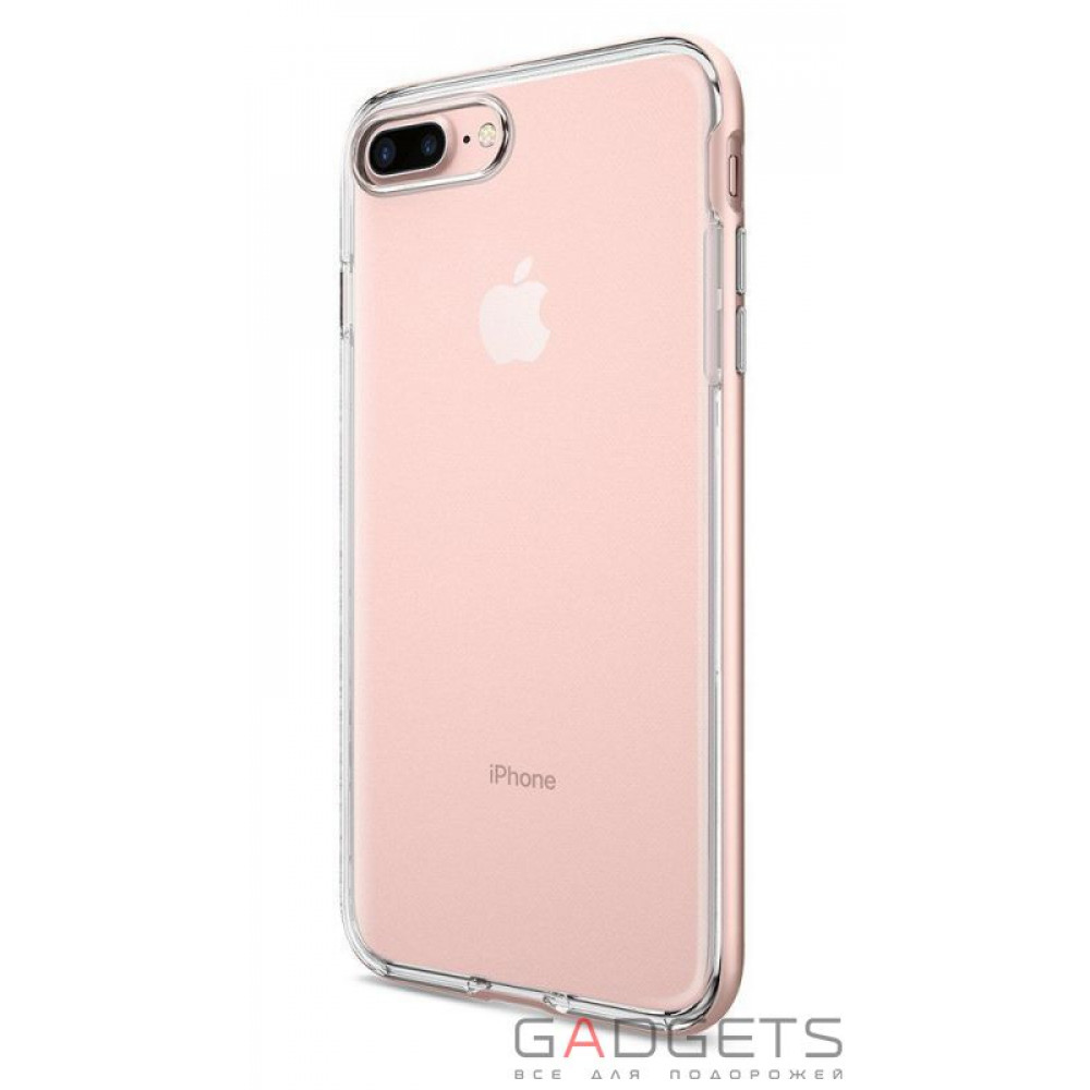 Фото Чехол-накладка Spigen Case Crystal Hybrid Rose Gold для iPhone 7 Plus (SGP-043CS20510)