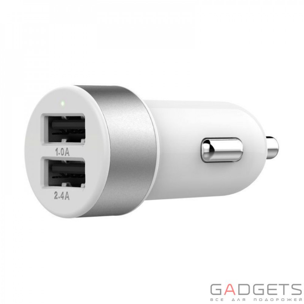 Фото Автомобильное з/у Lab.C Dual USB Car Charger A.L White Silver (3.4 A) (LABC-582-SV_N)